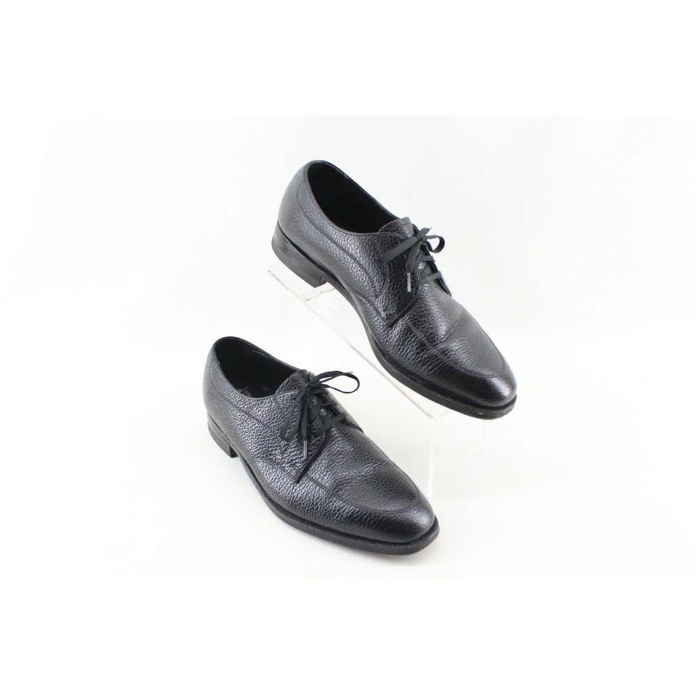 Florsheim Black Pebbled Leather Dress‎ Oxford Men's Size 10 D